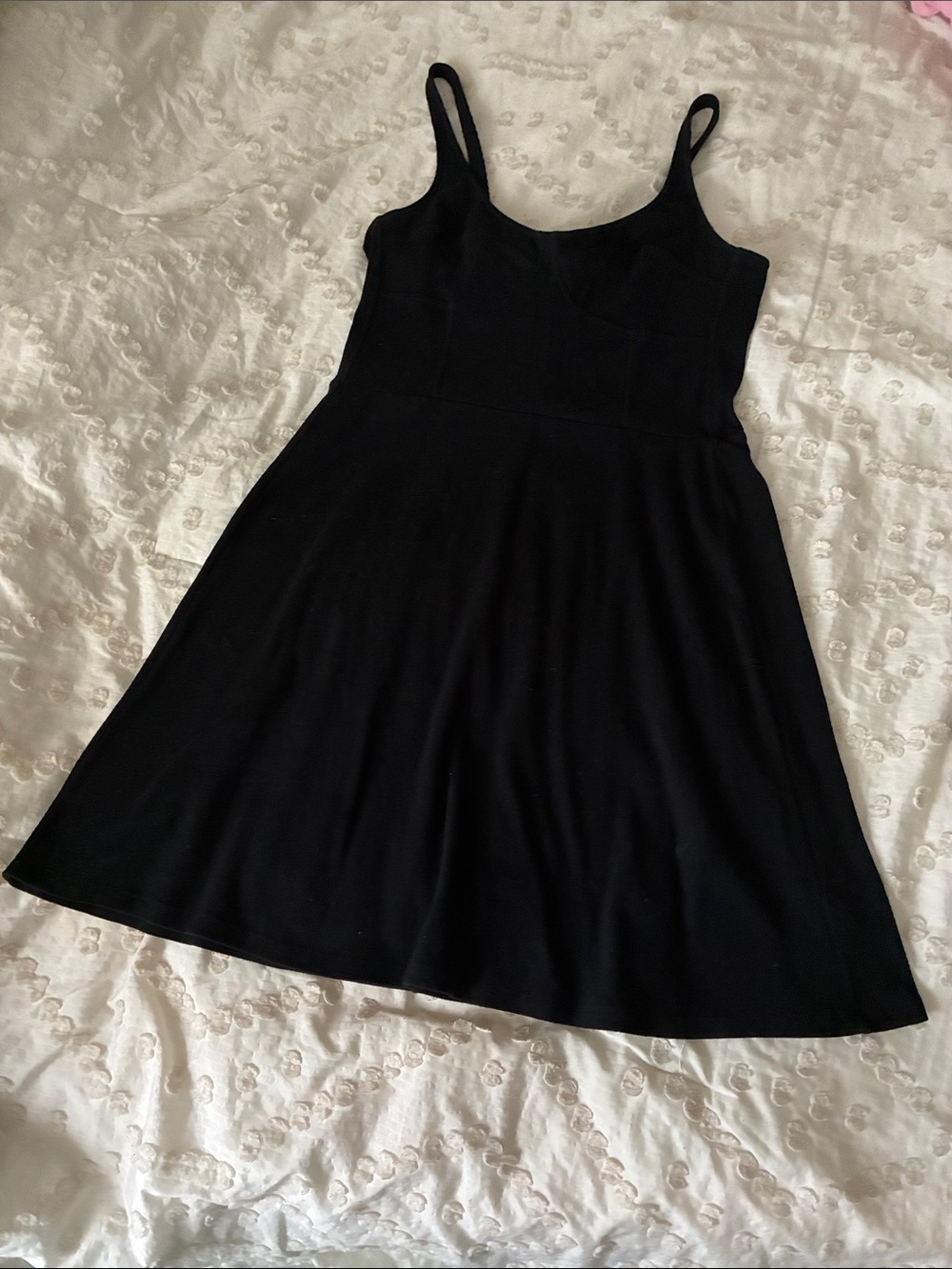 Universal Thread Black Sleeveless A-Line Mini Dress